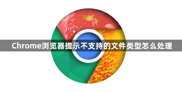 Chrome浏览器提示不支持的文件类型怎么处理1