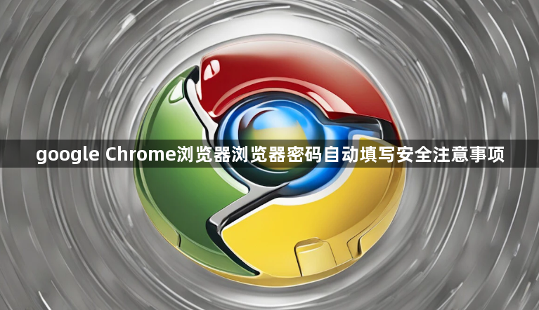 google Chrome浏览器浏览器密码自动填写安全注意事项1