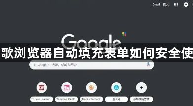 谷歌浏览器自动填充表单如何安全使用1