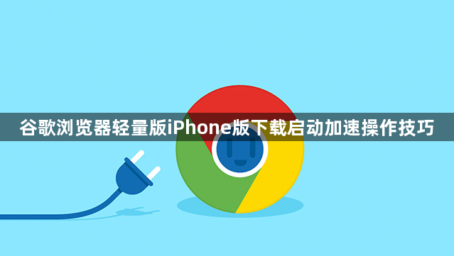 谷歌浏览器轻量版iPhone版下载启动加速操作技巧1