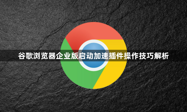 谷歌浏览器企业版启动加速插件操作技巧解析1