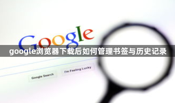 google浏览器下载后如何管理书签与历史记录1