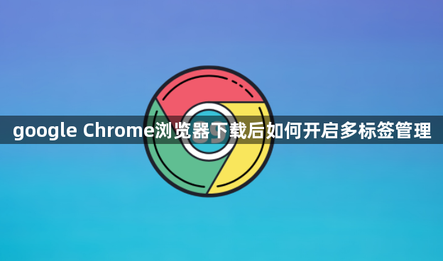 google Chrome浏览器下载后如何开启多标签管理1