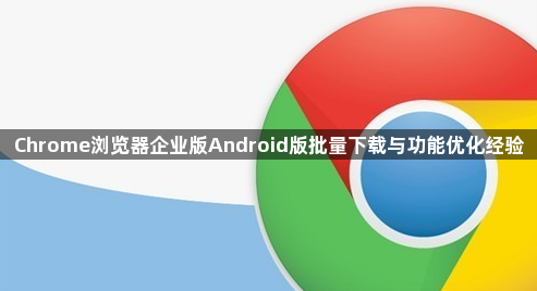 Chrome浏览器企业版Android版批量下载与功能优化经验1