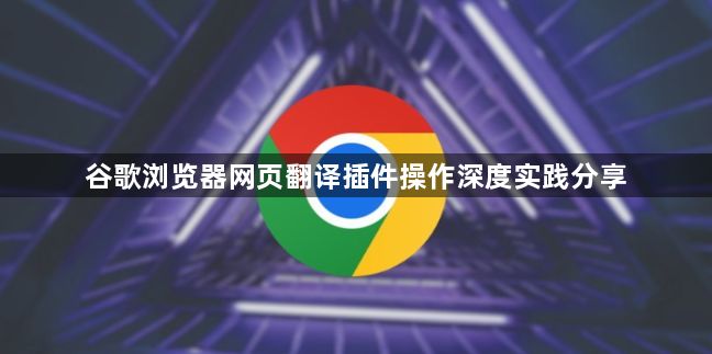 谷歌浏览器网页翻译插件操作深度实践分享1