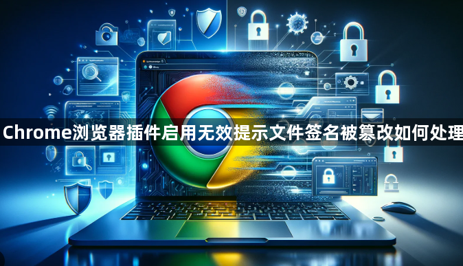 Chrome浏览器插件启用无效提示文件签名被篡改如何处理1