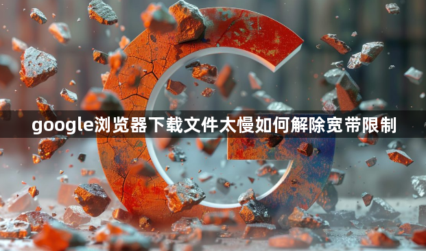 google浏览器下载文件太慢如何解除宽带限制1