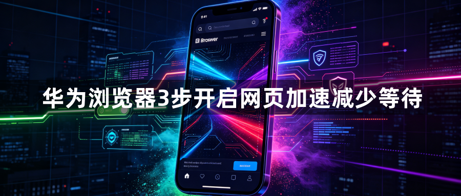 华为浏览器3步开启网页加速减少等待1