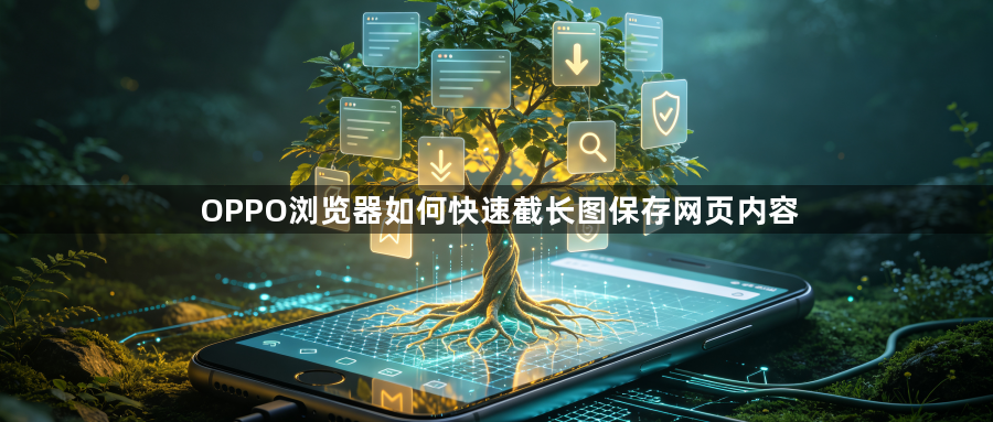 OPPO浏览器如何快速截长图保存网页内容1
