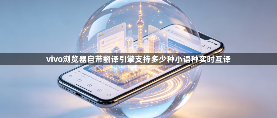 vivo浏览器自带翻译引擎支持多少种小语种实时互译1