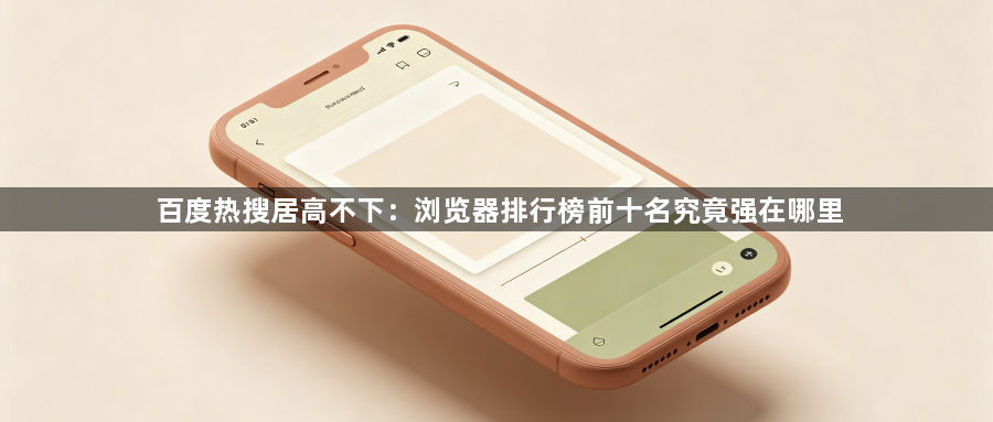 百度热搜居高不下：浏览器排行榜前十名究竟强在哪里1