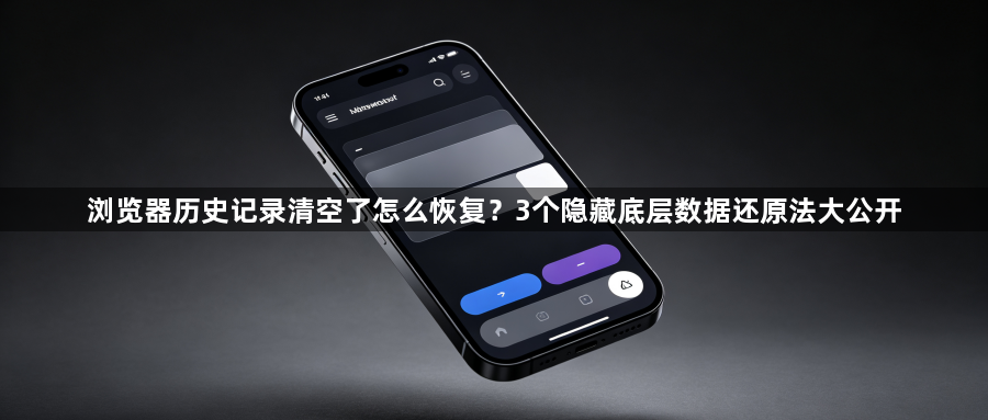 浏览器历史记录清空了怎么恢复?3个隐藏底层数据还原法大公开1