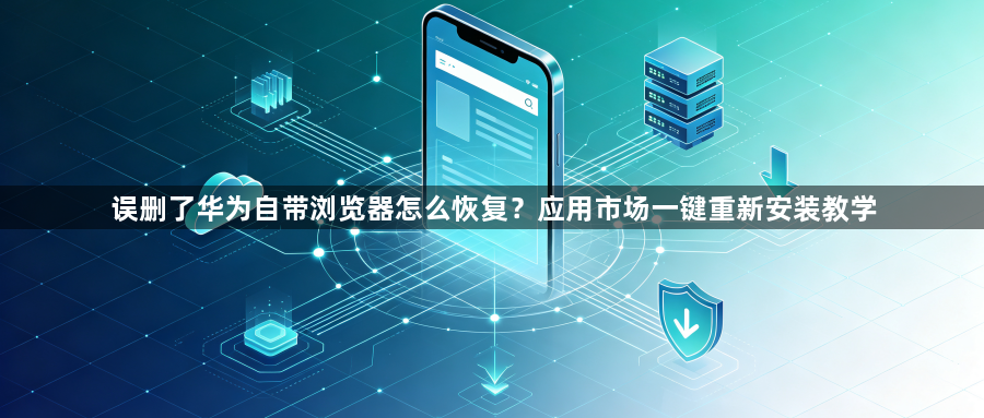 误删了华为自带浏览器怎么恢复?应用市场一键重新安装教学1