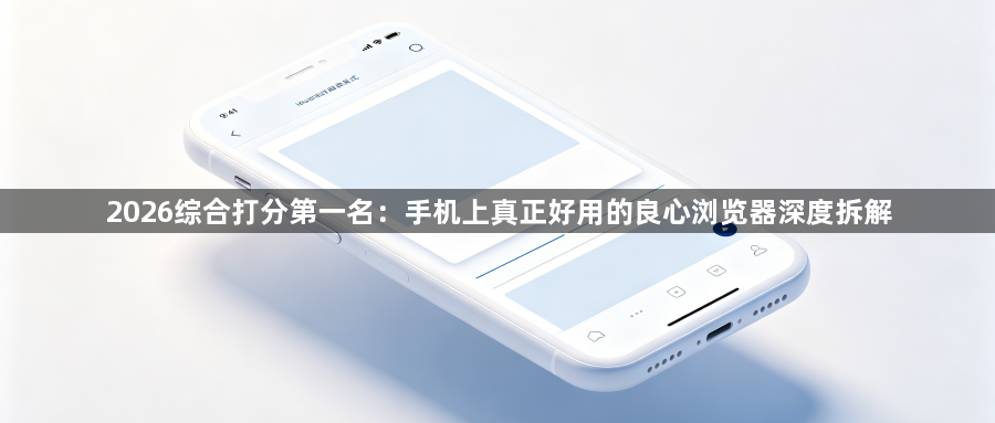 2026综合打分第一名:手机上真正好用的良心浏览器深度拆解1
