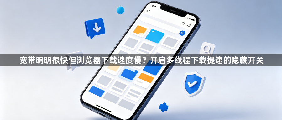 宽带明明很快但浏览器下载速度慢?开启多线程下载提速的隐藏开关1