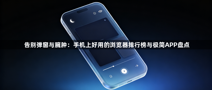 告别弹窗与臃肿:手机上好用的浏览器排行榜与极简APP盘点1