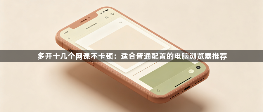 多开十几个网课不卡顿：适合普通配置的电脑浏览器推荐1