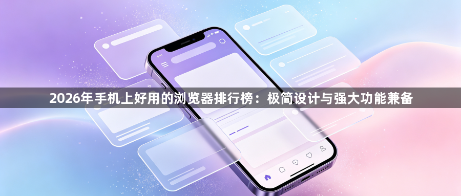 2026年手机上好用的浏览器排行榜：极简设计与强大功能兼备1