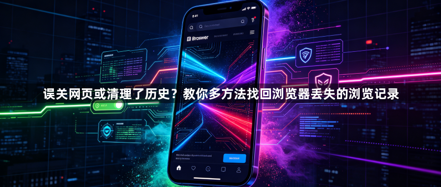 误关网页或清理了历史？教你多方法找回浏览器丢失的浏览记录1
